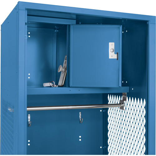KLETON FN716 Gear Locker, Steel, 24" W x 18" D x 72" H, Dark Blue-(Each)