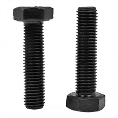 Medium Carbon Hex Cap Screw, 7/8"-9 Dia., 3-3/4" L, Plain, Coarse, Grade 5-(Each)