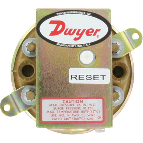 Dwyer 1910-00 Compact Low Differential Pressure Switch Compact Low Differential Pressure Switch - Each