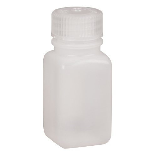 Nalgene 2114-0002 Easy-Grip Space-Saver Bottles, Square, 2 oz., Plastic-(Each)
