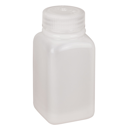 Nalgene 2114-0006 Easy-Grip Space-Saver Bottles, Square, 6 oz., Plastic-(Each)
