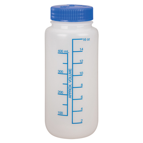 Nalgene 552104-0016 Wide-Mouth Bottles, Round, 16 oz., Plastic-(Each)