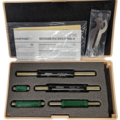 Mitutoyo 167-912 5-Piece Micrometer Pin Setting Standard Set-(Each)