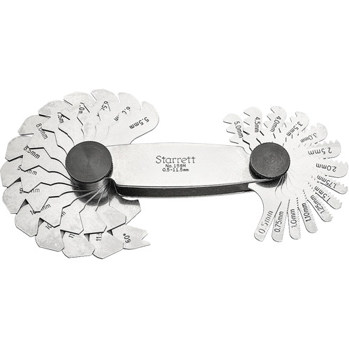 Starrett 159M Screw Pitch Gauges - International Metric Standard Screw Pitch Gauges - International Metric Standard - Each