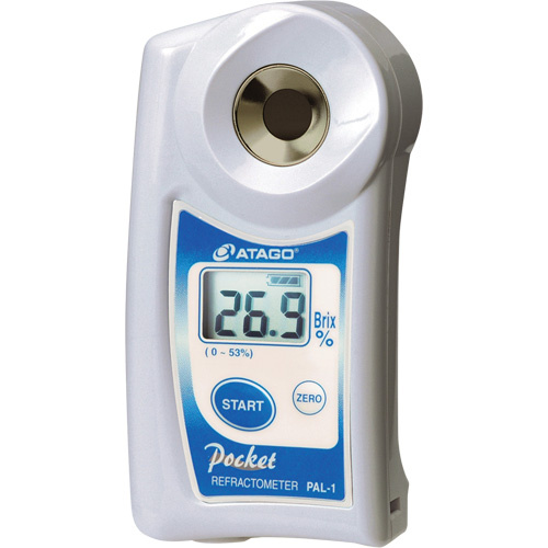 Atago PAL-1 Hand-Held Pocket Refractometer Hand-Held Pocket Refractometer, Digital, Brix - Each