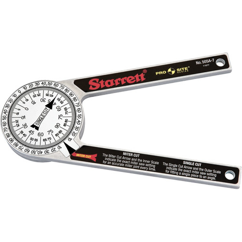 Starrett 505A-7 7"" Miter Protractor 7" Miter Protractor - Each