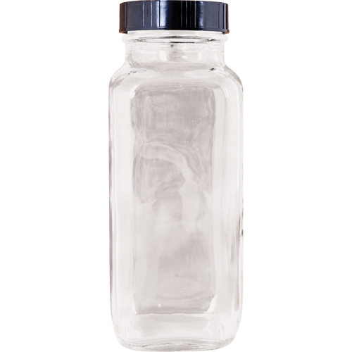 Bottle, Square, 8 fl. Oz., Glass-(Each)