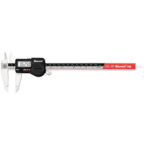 Starrett 798A-8/200 Electronic Caliper Electronic Caliper, 0,0005" (0,01 mm) Resolution, 0" - 8" (0 mm - 200 mm) Range - Each
