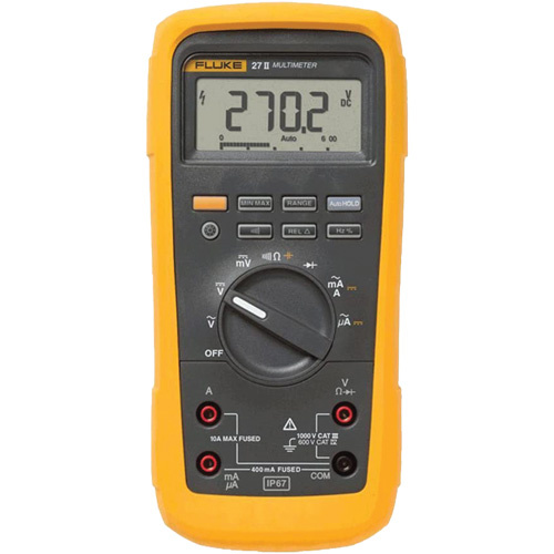 Fluke 27-II 27-II Rugged Digital Multimeter 27-II Rugged Digital Multimeter, AC/DC Voltage, AC/DC Current - Each