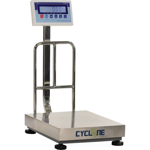 Kilotech K850130 Cyclone 150 Bench and Platform Scale Cyclone 150 Bench and Platform Scale, 300 lbs. / 150 kg Capacity, 15-3/4" L x 19-7/10" W - Each