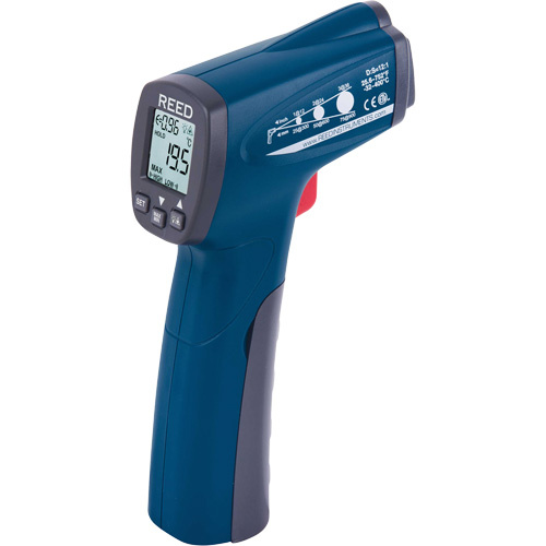 Reed Instruments R2300 Infrared Thermometer Infrared Thermometer, -25.6°- 752° F ( -32° - 400° C ), 12:1, Adjustable Emmissivity - Each