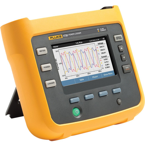 Fluke 1738/EUS 1738 3-Phase Advance PowerLogger with Current Probes 1738 3-Phase Advance PowerLogger with Current Probes - Each