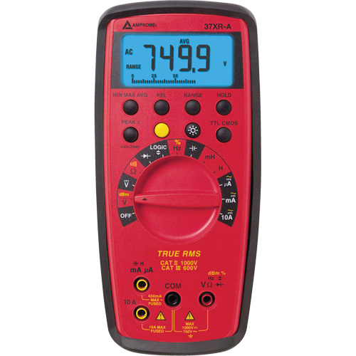Amprobe 37XR-A 37XR-A True RMS Digital Multimeter 37XR-A True RMS Digital Multimeter, AC/DC Voltage, AC/DC Current - Each