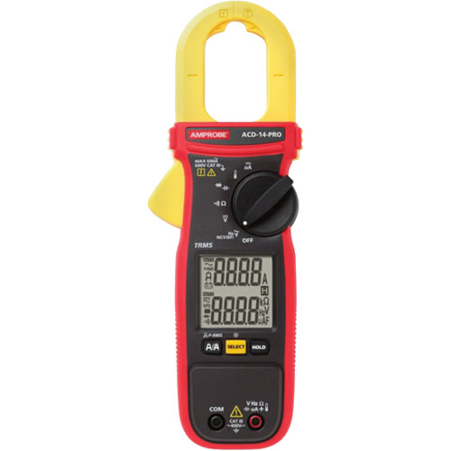 Amprobe ACD-14-PRO ACD-14-PRO Clamp-On TRMS Multimeter with Dual Display ACD-14-PRO Clamp-On TRMS Multimeter with Dual Display, AC/DC Voltage, AC Current - Each