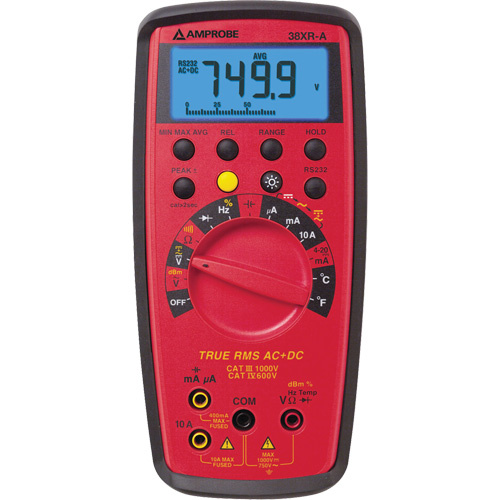 Amprobe 38XR-A 38XR-A Digital Multimeter 38XR-A Digital Multimeter, AC/DC Voltage, AC/DC Current - Each