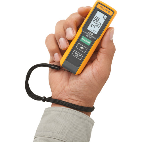 Fluke 417D 417D Laser Distance Meter 417D Laser Distance Meter, 0.6' - 131' (0.2 m - 40 m) Range, Digital (Electronic) - Each