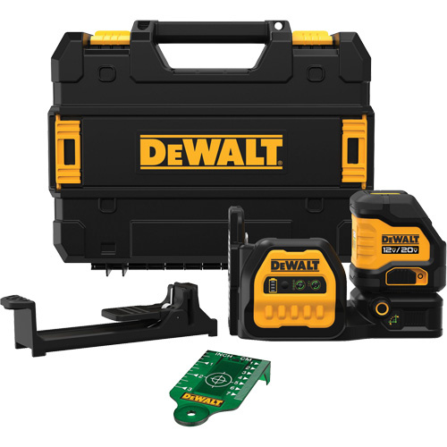 DEWALT DCLE34020G 20V MAX* Cross Line Green Laser Kit 20V MAX* Cross Line Green Laser Kit - Each
