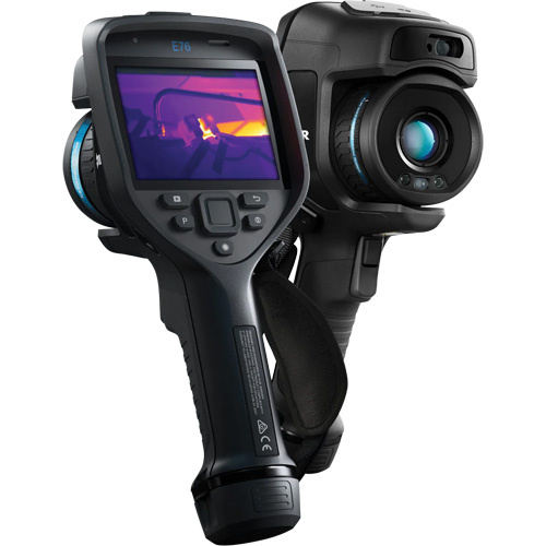 FLIR 78512-1101 E76 Advanced Thermal Imaging Camera E76 Advanced Thermal Imaging Camera, 640 x 480 pixels, -15° - 50°C (5° - 122°F), 40 mk - Each
