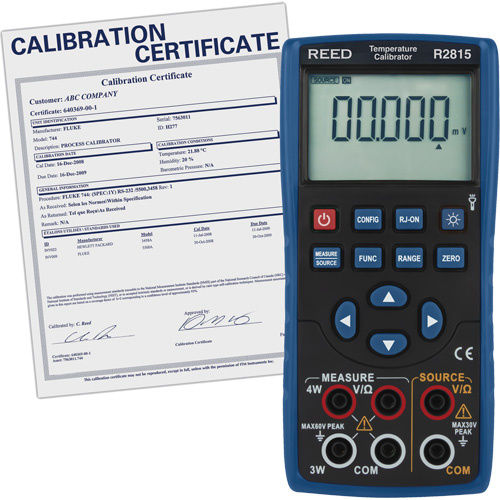 Reed Instruments R2815-NIST Temperature Calibrator with Traceable Certificate Temperature Calibrator with Traceable Certificate