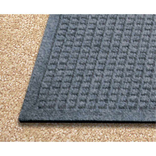 M+A Matting 28057612070 Waterhog Fashion Matting, Wiper/Scraper, 6' x 12' x 1/4", Grey-(Each)