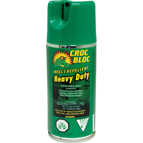 Croc Bloc 1243500 6-hr Heavy-Duty Insect Repellent 6-hr Heavy-Duty Insect Repellent, 30% DEET, Aerosol, 150 g - Each