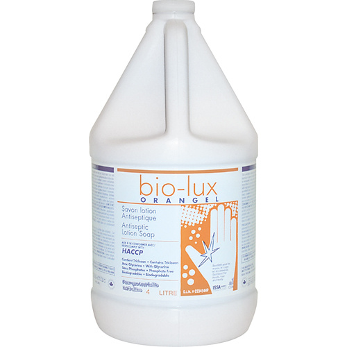 Chemotec BIORGW4 Bio-Lux Orangel Antiseptic Lotion Soap Bio-Lux Orangel Antiseptic Lotion Soap, Liquid, 4 L, Scented - Bottle
