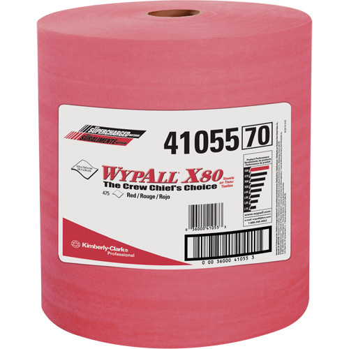 Kimberly-Clark 41055 X80 Wipers X80 Wipers, Heavy-Duty, 13-2/5" L x 12-1/2" W - Each