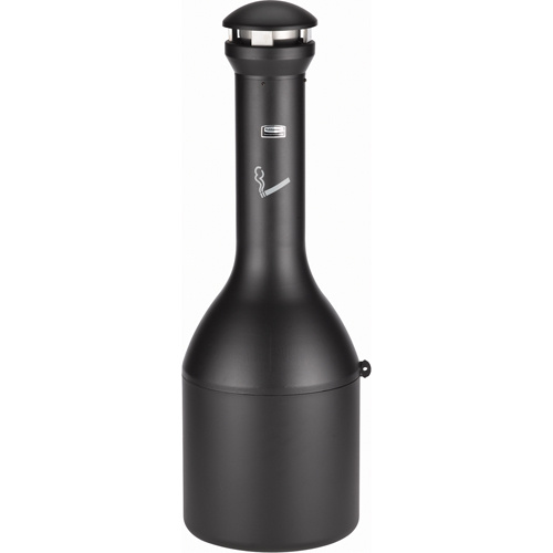 Rubbermaid FG9W3300BLA Infinity™ Smoking Management Solutions Infinity™ Smoking Management Solutions, Free-Standing, Metal, 4.13 US Gal. Capacity, 39-1/10" Height - Each