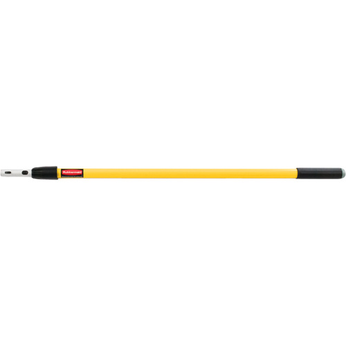 Rubbermaid FGQ75500YL00 Handle Handle, Aluminum, Telescopic, Quick-Connect Tip, 48"-72" Length - Each