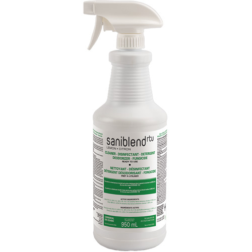 Safeblend SRTLXWD SaniBlend™ Ready-To-Use Disinfectant & Sanitizer SaniBlend™ Ready-To-Use Disinfectant & Sanitizer, 950 ml, Trigger Bottle - Bottle