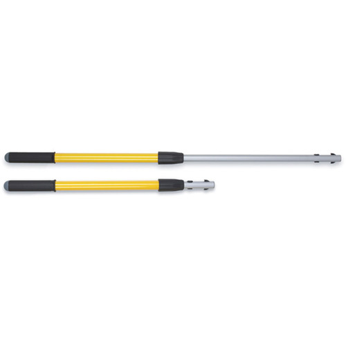 Rubbermaid FGQ74500YL00 Hygen™ Quick Connect Short Handle Hygen™ Quick Connect Short Handle, Aluminum, Quick-Connect Tip, 2" Diameter, 40" Length - Each