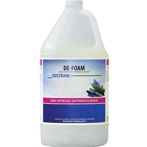 Dustbane 53156 De-Foam  Suppressor De-Foam  Suppressor, 5 L, Jug - Bottle