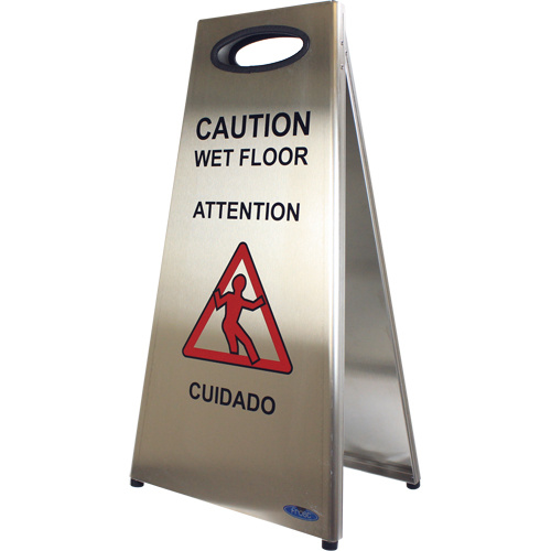 Frost 1119 ""Wet Floor"" Sign "Wet Floor" Sign, Trilingual With Pictogram - Each