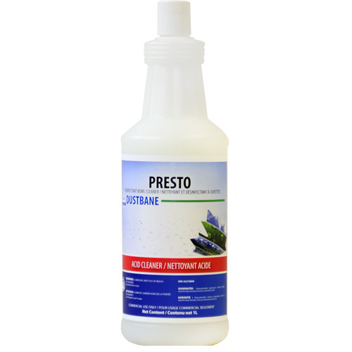 Dustbane 55921 Presto Disinfectant Bowl Cleaner, 1 L, Bottle-(Bottle)