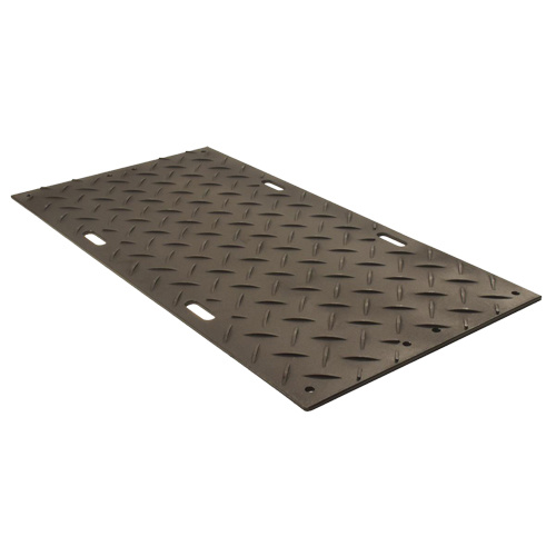 Alturnamat AM48 Medium-Duty Ground Protection, 4' x 8', High Density Polyethylene, Textured, Black-(Each)