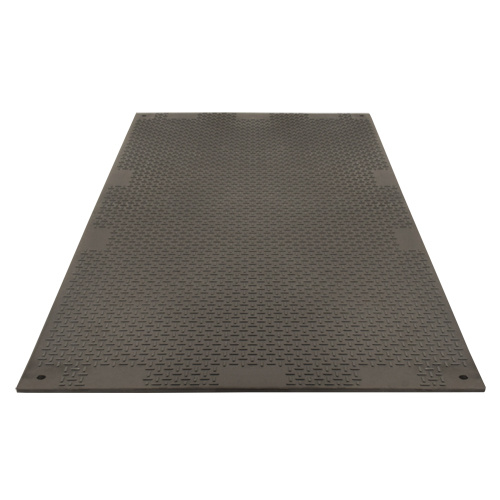Versamat VM48 Medium-Duty Ground Protection Medium-Duty Ground Protection, 4' x 8', Fiberglass/Polypropylene, Textured, Black - Each