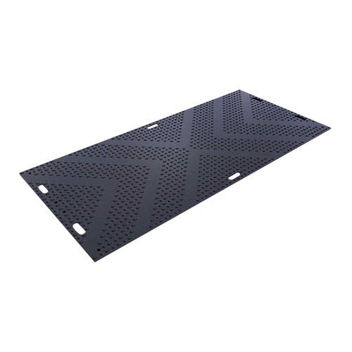 Liberty LIB48 LibertyMat Medium-Duty Ground Protection, 4' x 8', High Density Polyethylene, Textured, Black-(Each)