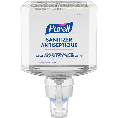 Purell 7751-02-CAN00 ES8 Advanced Foam Hand Sanitizer ES8 Advanced Foam Hand Sanitizer, 1200 ml, Cartridge Refill, 70% Alcohol - Case of 2