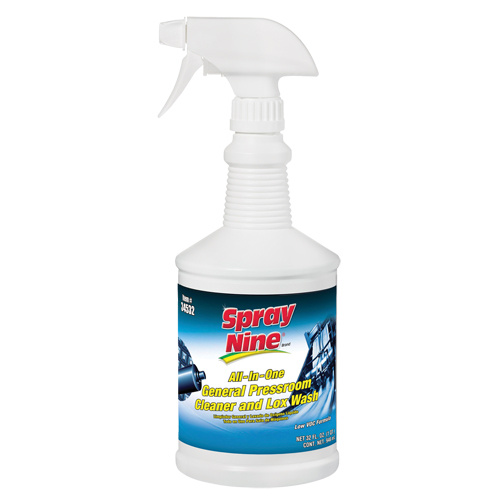 Spray Nine 34532 Spray Nine® General Pressroom Cleaner Spray Nine<sup>®</sup> General Pressroom Cleaner, 946 ml, Trigger Bottle - Bottle