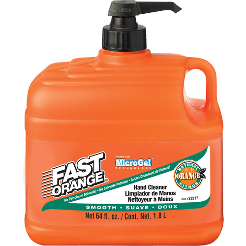 Fast Orange 23217 Hand Cleaner Hand Cleaner, Lotion, 1.89 L, Pump Bottle, Orange - Bottle