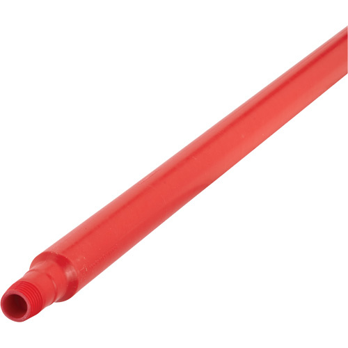 Vikan 29624 Ultra Hygiene Handle Ultra Hygiene Handle, Broom/Scraper/Squeegee, Red, Ergonomic, 59" L - Each