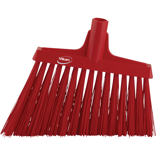 Vikan 29144 Angle Broom Head Angle Broom Head, X-Coarse Bristles, 12", Polyester, Red - Each