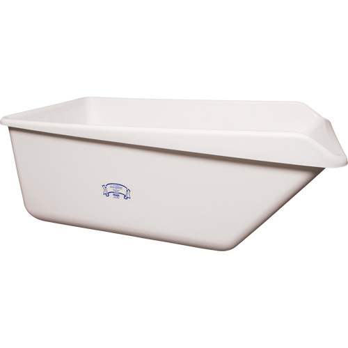 Vikan 69015 Angled Dump Tub Angled Dump Tub, Plastic, White - Each