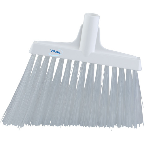 Vikan 29145 Angle Broom Head Angle Broom Head, X-Coarse Bristles, 12", Polyester, White - Each