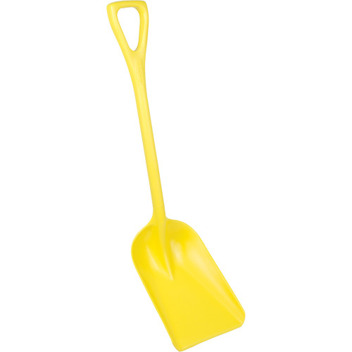 Vikan 69816 One-Piece Hygienic Shovel One-Piece Hygienic Shovel, 10" x 6" Blade, 37-1/2" Length, Plastic, Yellow - Each