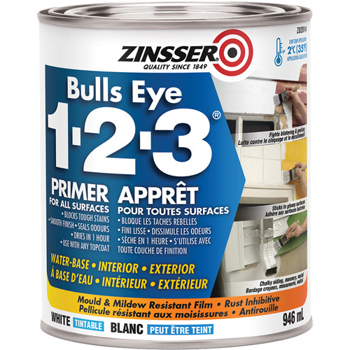 Zinsser Bulls Eye 1-2-3® Water-Base Primer  (Can)-Click on options for variations & Details.