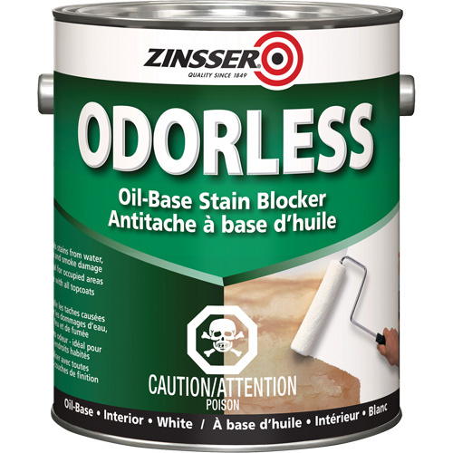 Zinsser Odourless Oil-Base Stain Blocking Primer  (Can)-Click on options for variations & Details.