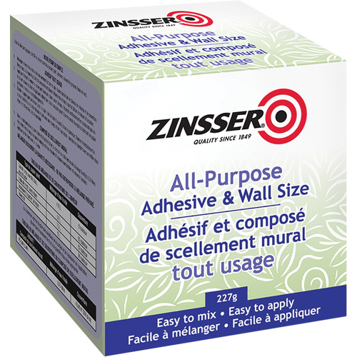 Zinsser 250184 All-Purpose Adhesive and Wall Size All-Purpose Adhesive and Wall Size, 227 g, Kit, Clear - Each