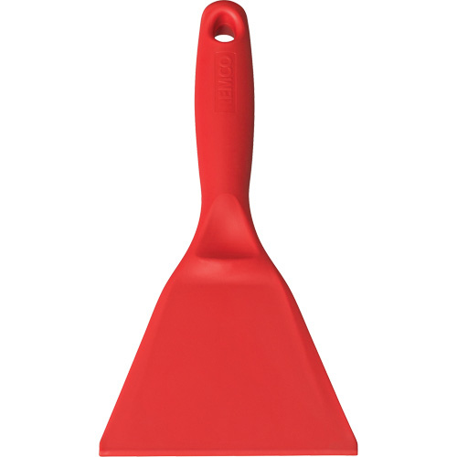 Vikan 69624 Large Hand Scraper Large Hand Scraper, Red, 4" W x 10" L - Each