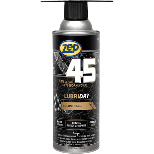 Zep 678501C 45 Lubridry Silicone-Based Dry Lubricant 45 Lubridry Silicone-Based Dry Lubricant, Aerosol Can - Can